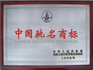 2009年中国驰名商标
